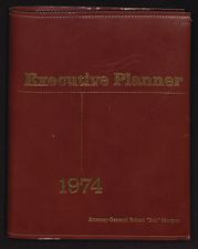 Robert Morgan's executive planner, 1974