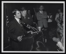 Robert Morgan giving speech