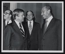 Robert Morgan, Sam Nunn, and Anwar Sadat