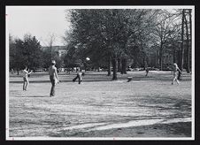 Frisbee on the mall