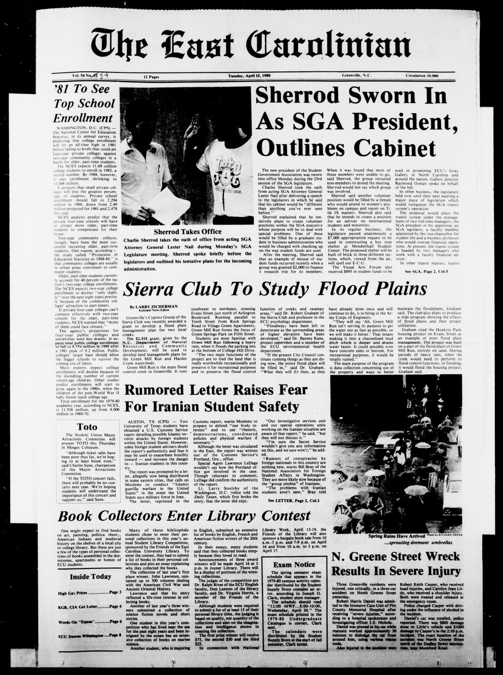 The East Carolinian, April 15, 1980 - ECU Digital Collections