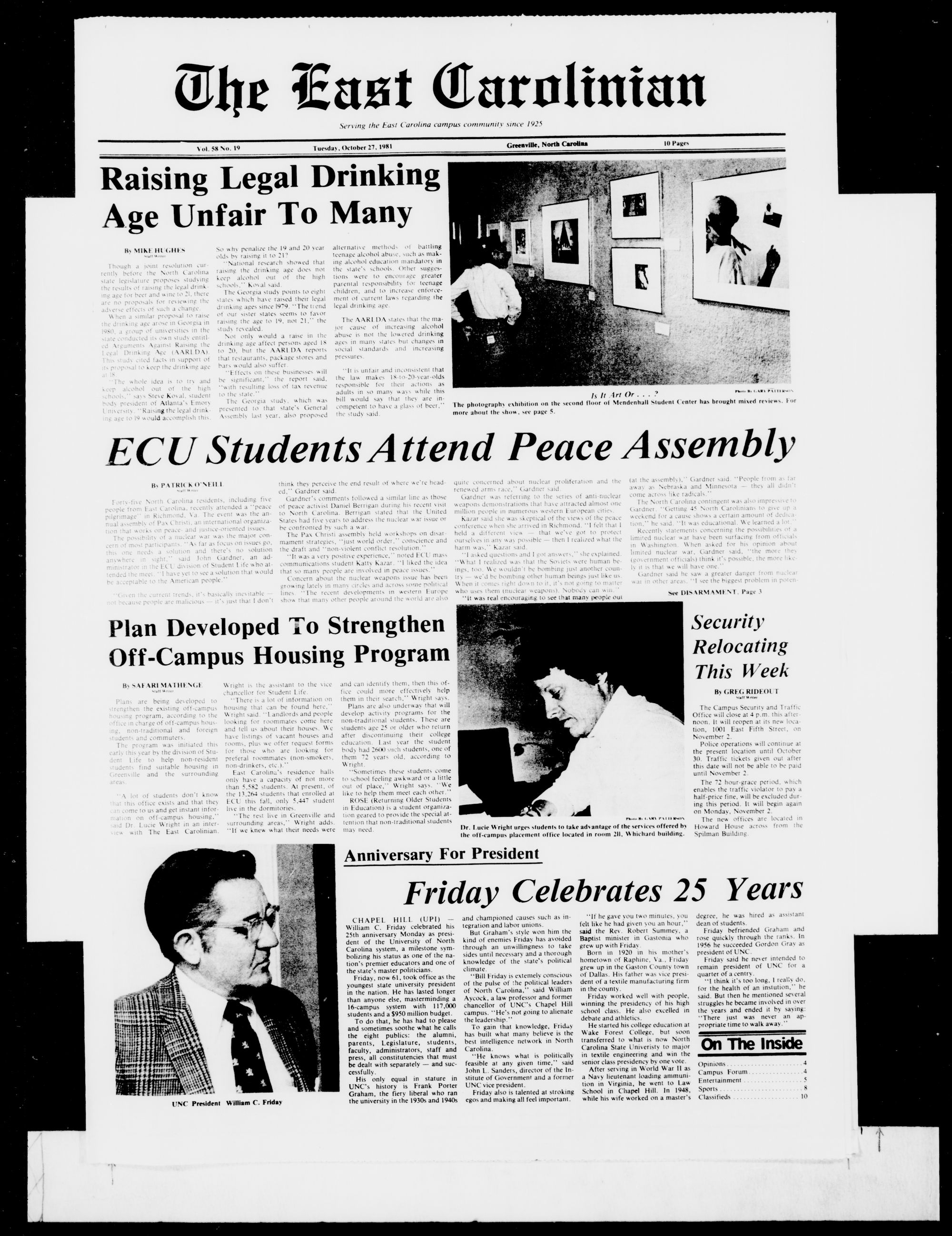 The Carolinian, October 27, 1981 - Collections