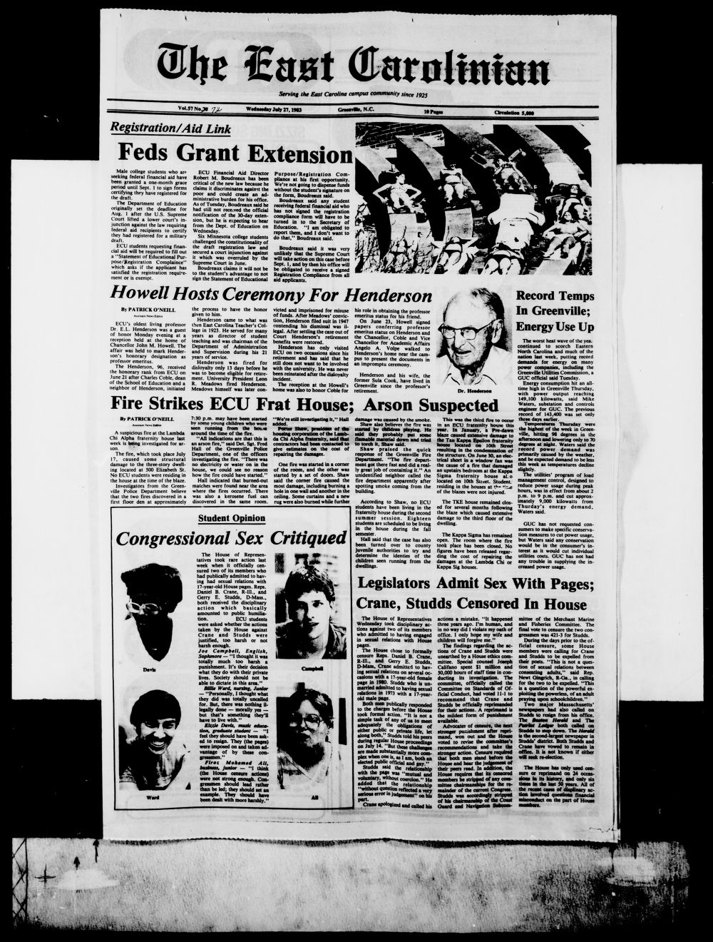 The East Carolinian, July 27, 1983
