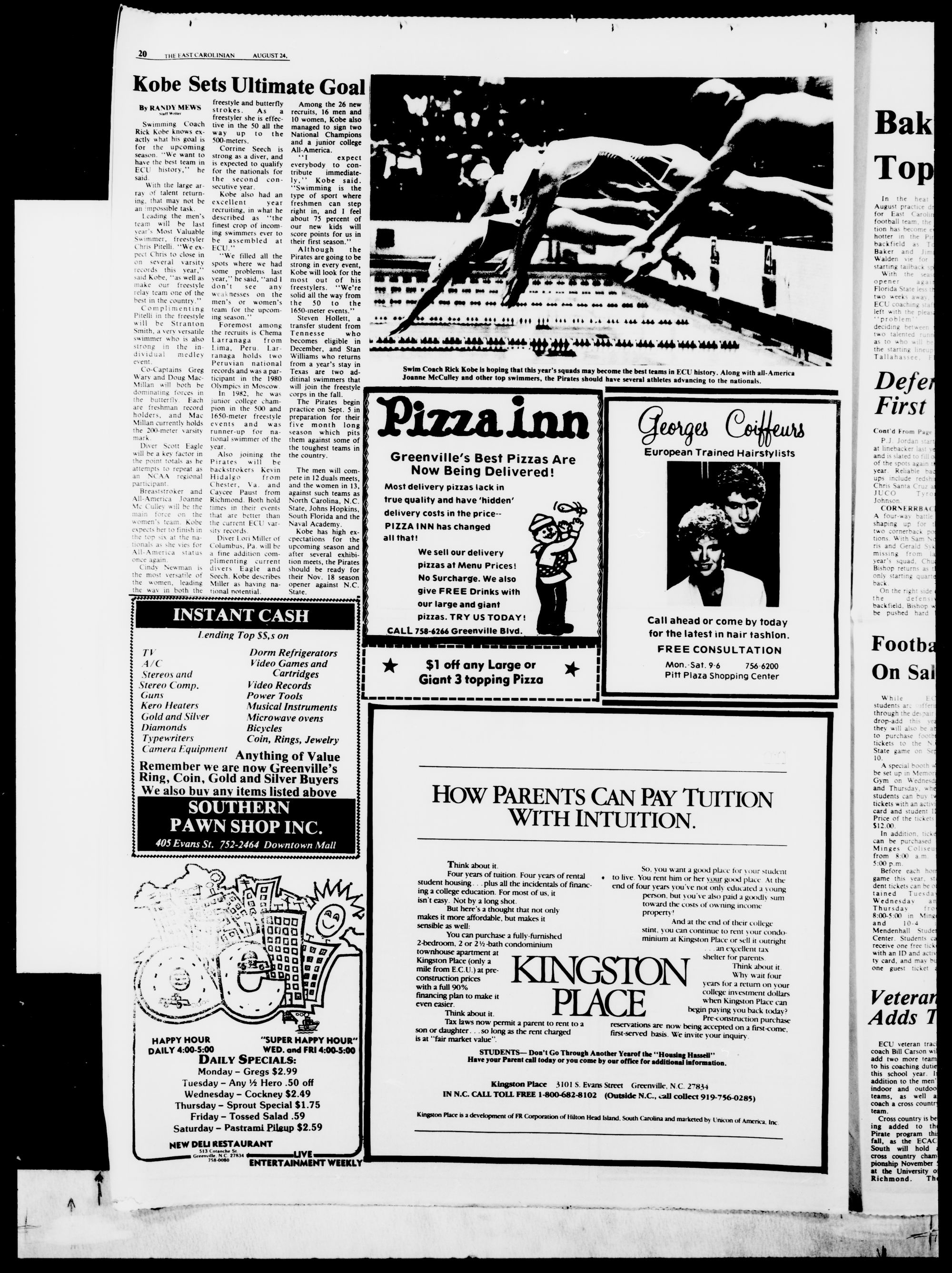 The East Carolinian, August 24, 1983 - ECU Digital Collections