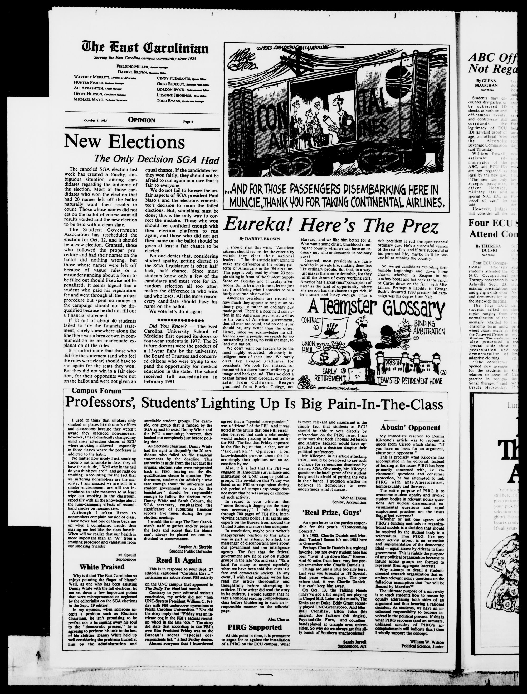The East Carolinian, October 4, 1983 - ECU Digital Collections