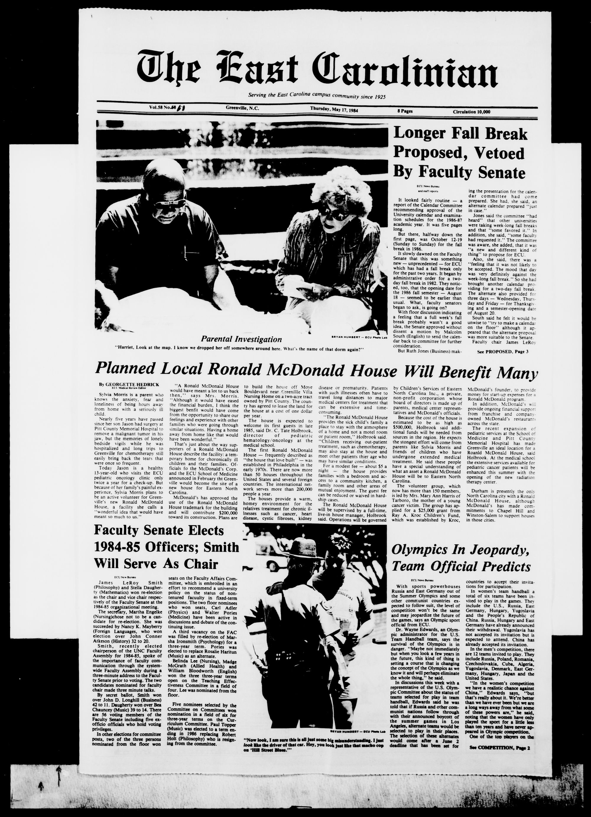 The East Carolinian, May 17, 1984 image