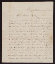 Letter from James C. Pass to Mary Franklin Pass