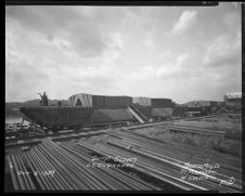 Dump scow construction, hull number 2