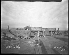 Dump scow construction, hull number 4