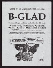 B-GLAD organizational meeting flyer