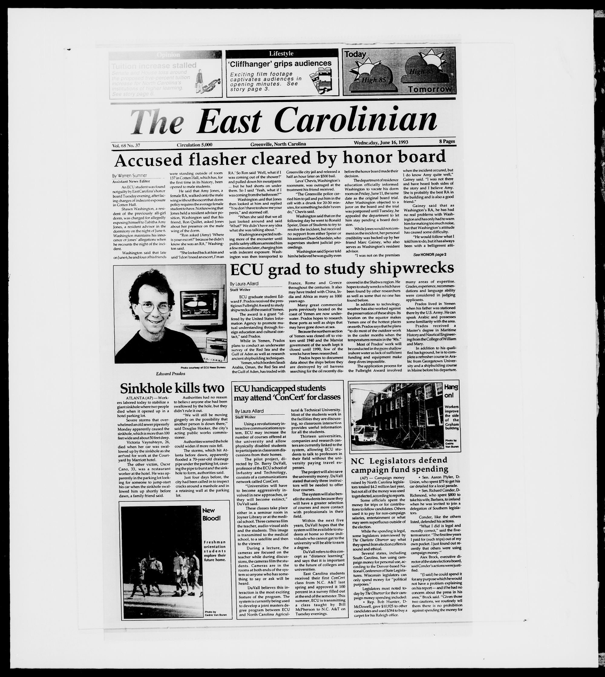 The East Carolinian, June 16, 1993 picture