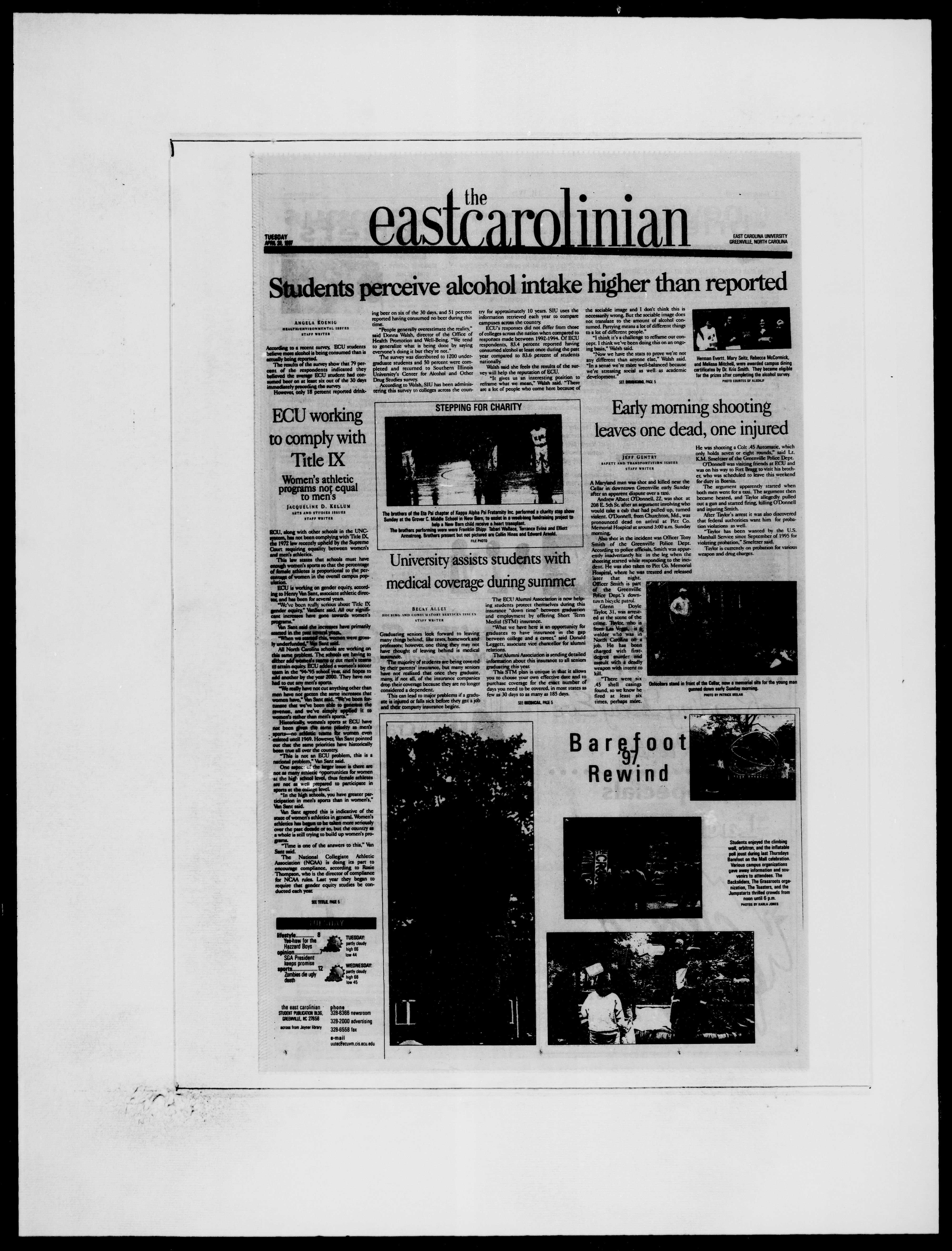 The East Carolinian, April 29, 1997 pic