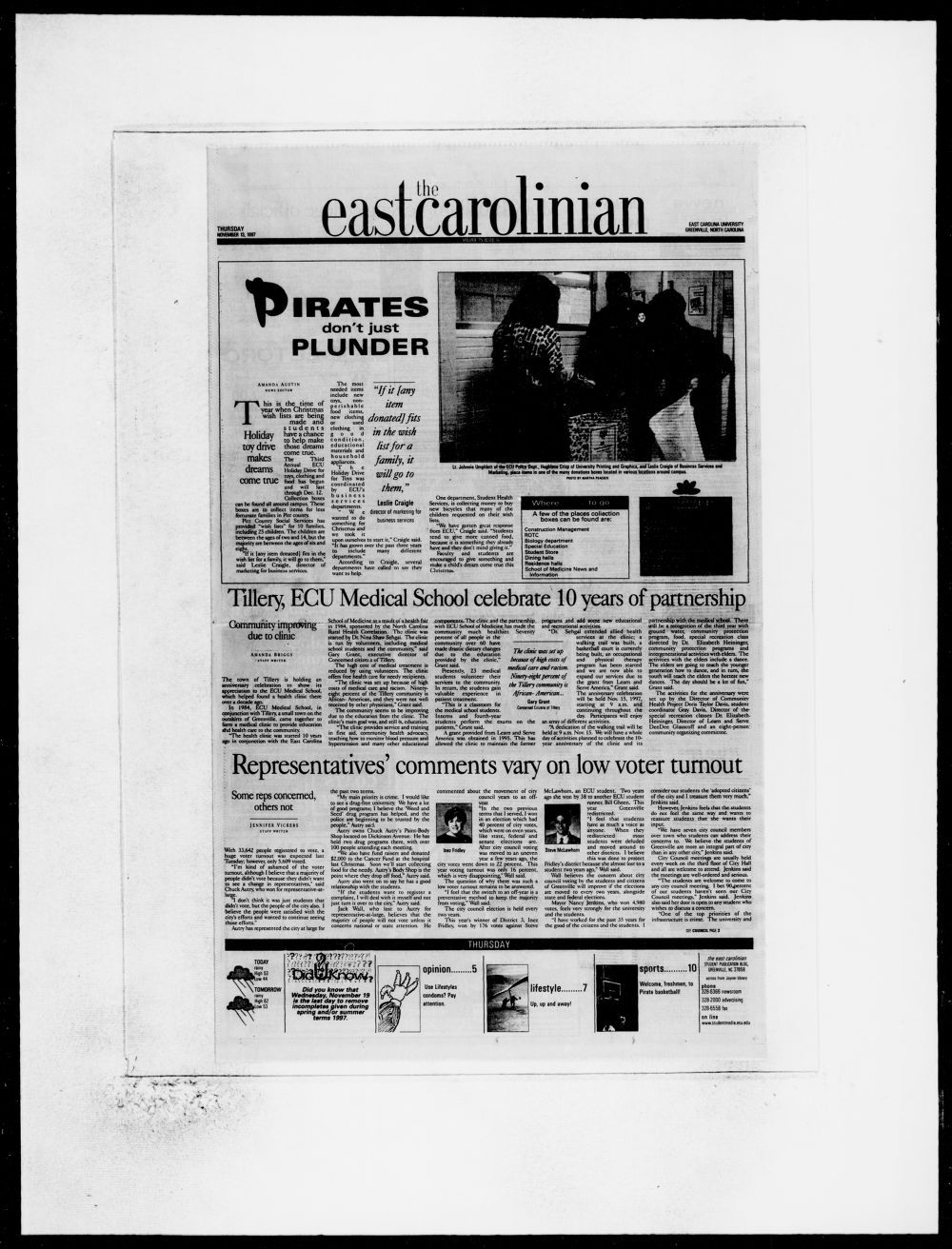 The East Carolinian, November 13, 1997 - ECU Digital Collections