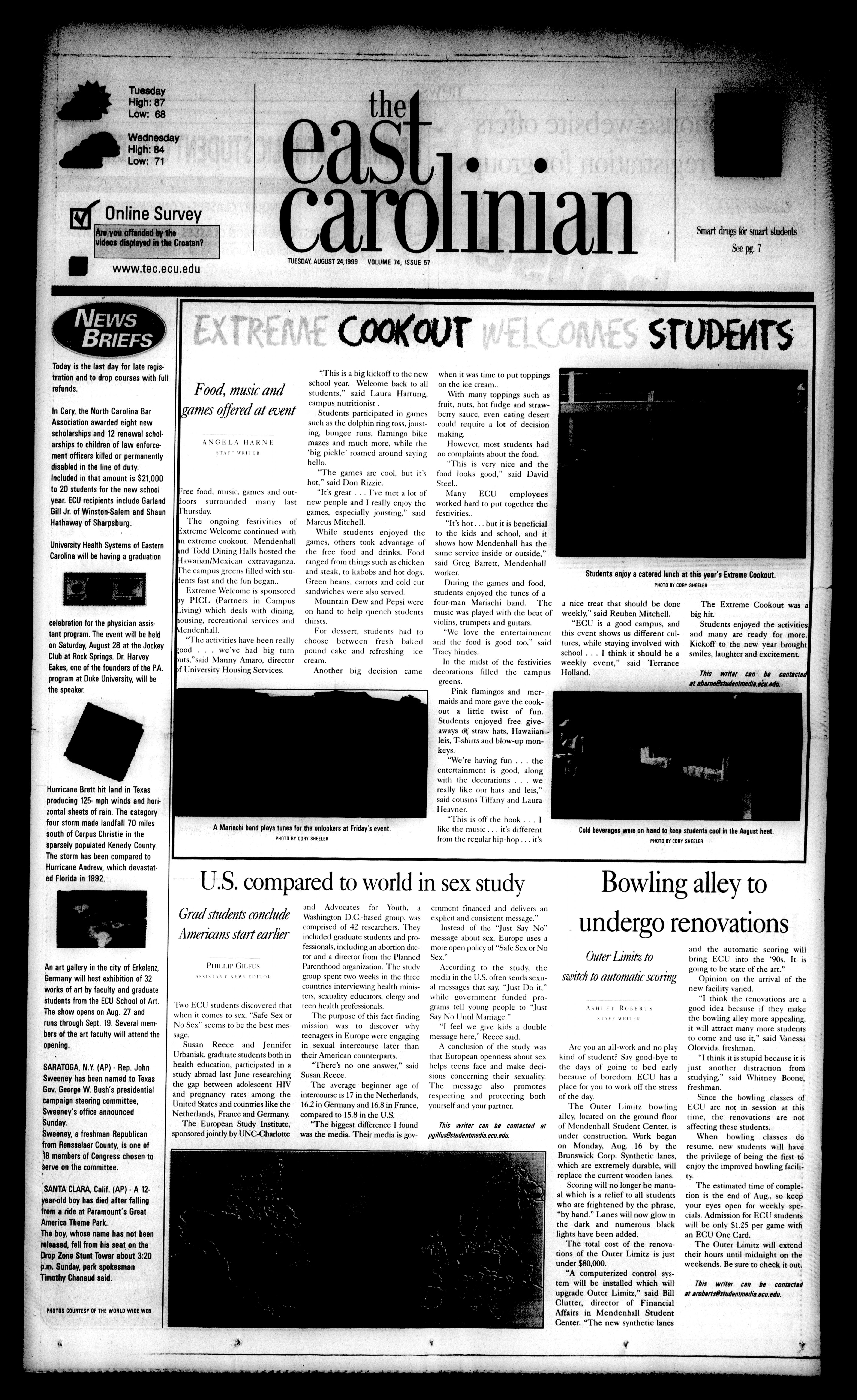 The East Carolinian, August 24, 1999 image