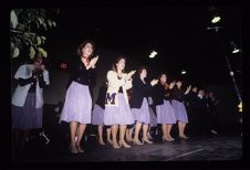 Students performing the musical Grease