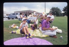 Family picnicking