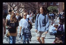 Students walking to class