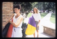 Women carrying items