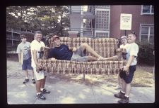 Students moving into the dorms