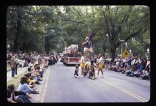 Cheerleaders in Homecoming Parade