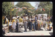 Students gathering for a campus event