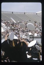 Students celebrate during commencement