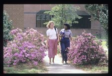 Students walking in front of Bate Building