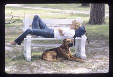 Student and his dog