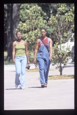 Students walking on campus