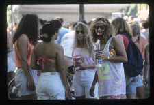 Students at an outdoor event