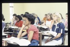 Students sitting in class