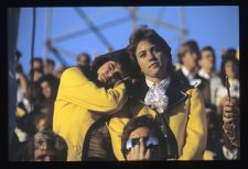 Students in a stadium