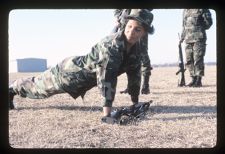 Army ROTC Cadets doing push-ups