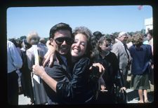 Students posing for a graduation photo