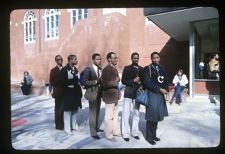 Students in line for an event