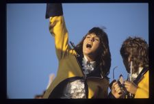 Marching Band member cheering