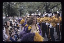 Dance Team and Marching Band in Homecoming Parade