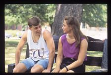 Students on Bench