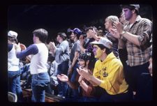 Fans cheer in Ficklen Stadium