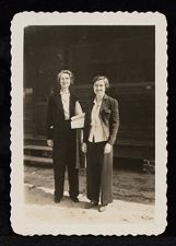 Lois Grisby and Louise Williams at Camp Leach