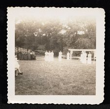 House of Comradeship group ceremony at Camp Leach