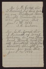 Receipts from 1880