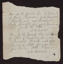 Receipts from 1880