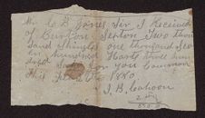 Receipts from 1880