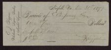 Receipts, 1879