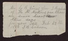 Receipts, 1880
