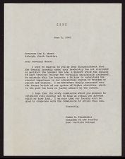 Letter from James E. Poindexter to Governor Dan K. Moore, 5 June 1965