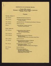 Managers, Directors, and Promoters Conference 1987