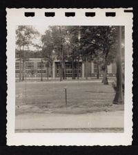 Pre-renovation Joyner Library across the campus mall