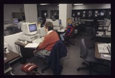 Patrons in the Laupus Library Reference Area